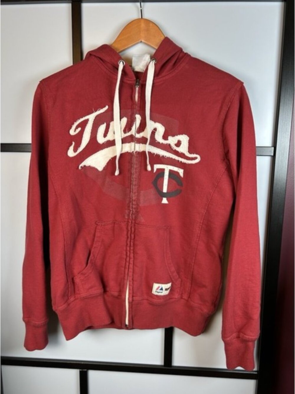 Majestic Minnesota Twins Red Full Zip Hoodie